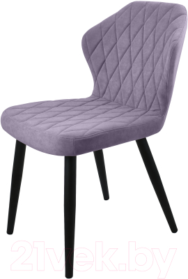 Стул Гальваник Бергамо (эмаль черный муар/Catania Lavender)