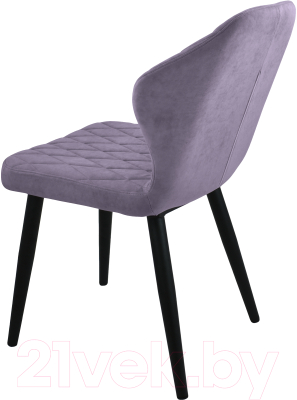 Стул Гальваник Бергамо (эмаль черный муар/Catania Lavender)