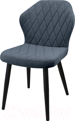 Стул Гальваник Бергамо (эмаль черный муар/Catania Steel) - фото