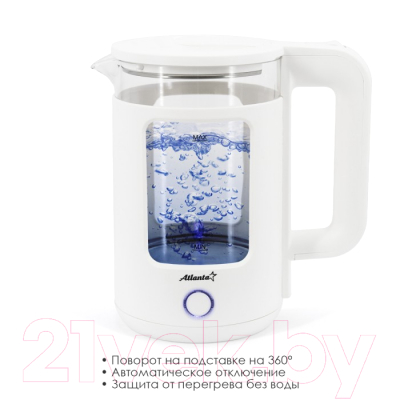Электрочайник Atlanta ATH-2474 (белый)