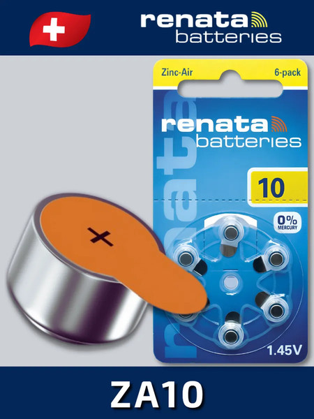 Комплект батареек Renata 10 PR70