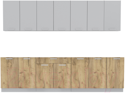 Готовая кухня Интерлиния Мила Лайт 3.0 без столешницы - фото