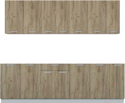 Готовая кухня Интерлиния Мила Лайт 2.5 без столешницы - фото