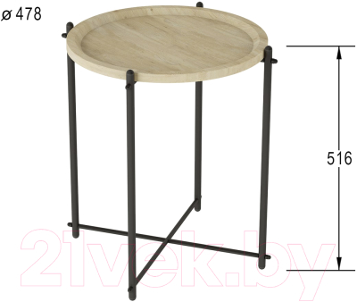 Журнальный столик Калифорния мебель Кнуд