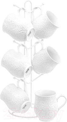 Набор для чая/кофе Elan Gallery Розы / 540769 - фото
