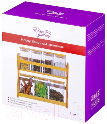 Набор емкостей для хранения Elan Gallery Crystal Glass / 360097