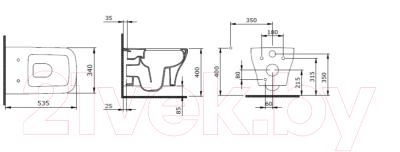 Унитаз подвесной Berges Rimless / 082132