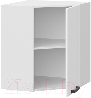 Шкаф навесной для кухни ТриЯ Детройт 1В6У исп. 2 (белый/белый глянец)