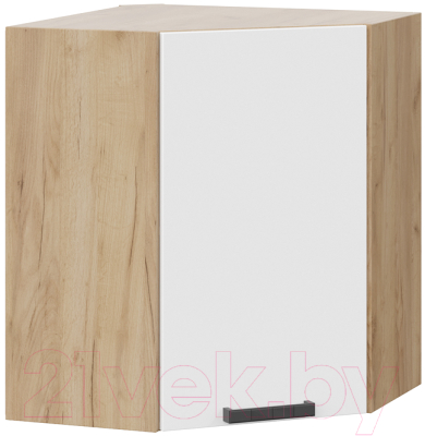 Шкаф навесной для кухни ТриЯ Детройт 1В6У исп. 2 (дуб крафт золотой/белый глянец) - фото