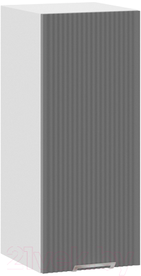 Шкаф навесной для кухни ТриЯ Кимберли 1В3 (белый/титан) - фото