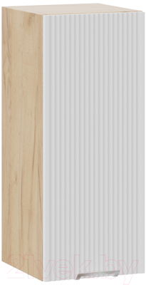 Шкаф навесной для кухни ТриЯ Кимберли 1В3 (дуб крафт золотой/сноу) - фото