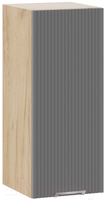 Шкаф навесной для кухни ТриЯ Кимберли 1В3 (дуб крафт золотой/титан) - фото