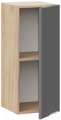 Шкаф навесной для кухни ТриЯ Кимберли 1В3 (дуб крафт золотой/титан)