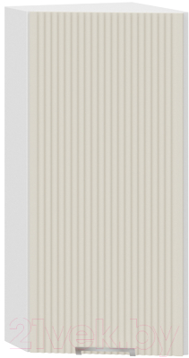 Шкаф навесной для кухни ТриЯ Кимберли 1В3Т (белый/крем) - фото