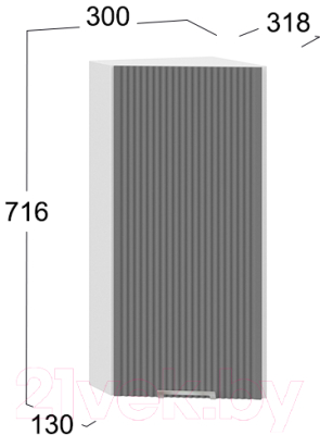 Шкаф навесной для кухни ТриЯ Кимберли 1В3Т 