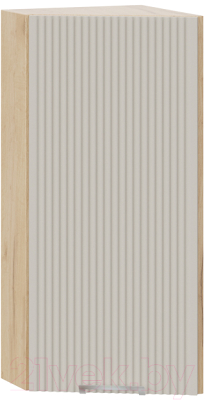 Шкаф навесной для кухни ТриЯ Кимберли 1В3Т (дуб крафт золотой/крем) - фото