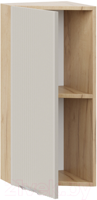 Шкаф навесной для кухни ТриЯ Кимберли 1В3Т (дуб крафт золотой/крем)