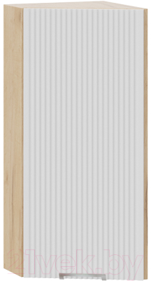 Шкаф навесной для кухни ТриЯ Кимберли 1В3Т (дуб крафт золотой/сноу) - фото