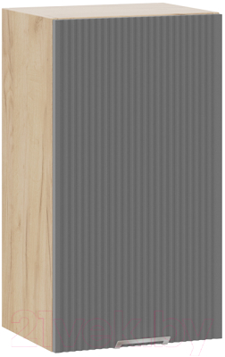 Шкаф навесной для кухни ТриЯ Кимберли 1В4 (дуб крафт золотой/титан) - фото