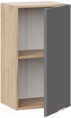 Шкаф навесной для кухни ТриЯ Кимберли 1В4 (дуб крафт золотой/титан)