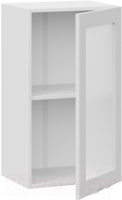Шкаф навесной для кухни ТриЯ Кимберли 1В4С (белый/сноу)