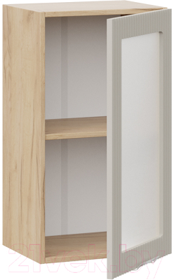 Шкаф навесной для кухни ТриЯ Кимберли 1В4С (дуб крафт золотой/крем)