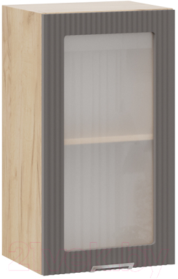 Шкаф навесной для кухни ТриЯ Кимберли 1В4С (дуб крафт золотой/муссон) - фото