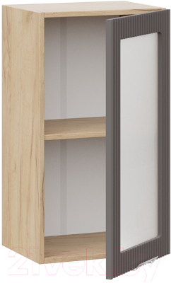 Шкаф навесной для кухни ТриЯ Кимберли 1В4С (дуб крафт золотой/муссон)