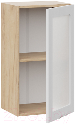 Шкаф навесной для кухни ТриЯ Кимберли 1В4С (дуб крафт золотой/сноу)