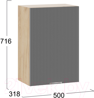 Шкаф навесной для кухни ТриЯ Кимберли 1В5 (дуб крафт золотой/титан)