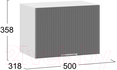 Шкаф под духовку ТриЯ Кимберли 1В5Г (белый/титан)