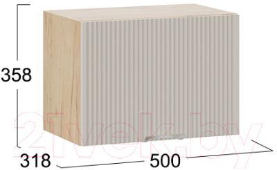 Шкаф под духовку ТриЯ Кимберли 1В5Г (дуб крафт золотой/крем)