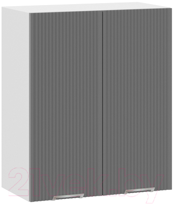 Шкаф навесной для кухни ТриЯ Кимберли 1В6 (белый/титан) - фото