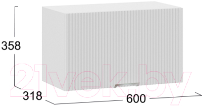 Шкаф под духовку ТриЯ Кимберли 1В6Г (белый/сноу)