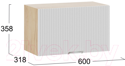 Шкаф под духовку ТриЯ Кимберли 1В6Г (дуб крафт золотой/сноу)