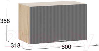 Шкаф под духовку ТриЯ Кимберли 1В6Г (дуб крафт золотой/титан)
