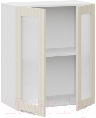 Шкаф навесной для кухни ТриЯ Кимберли 1В6С (белый/крем)