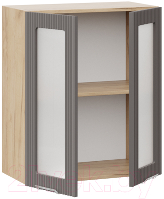 Шкаф навесной для кухни ТриЯ Кимберли 1В6С (дуб крафт золотой/муссон)