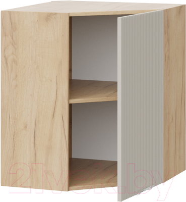 Шкаф навесной для кухни ТриЯ Кимберли 1В6У (дуб крафт золотой/крем)