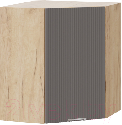 Шкаф навесной для кухни ТриЯ Кимберли 1В6У (дуб крафт золотой/муссон) - фото