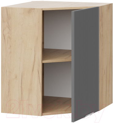 Шкаф навесной для кухни ТриЯ Кимберли 1В6У (дуб крафт золотой/титан)