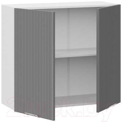 Шкаф навесной для кухни ТриЯ Кимберли 1В8 (белый/титан)