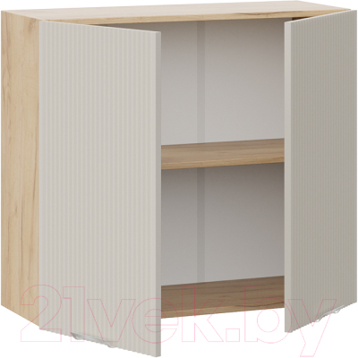 Шкаф навесной для кухни ТриЯ Кимберли 1В8 (дуб крафт золотой/крем)