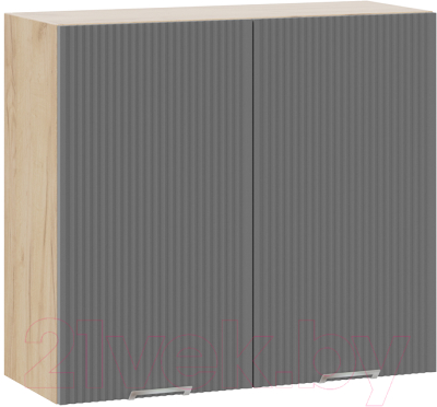 Шкаф навесной для кухни ТриЯ Кимберли 1В8 (дуб крафт золотой/титан) - фото