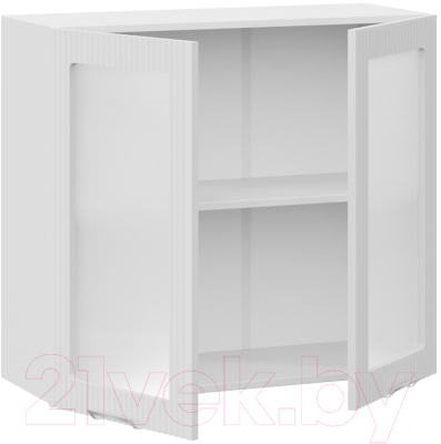 Шкаф навесной для кухни ТриЯ Кимберли 1В8С (белый/сноу)