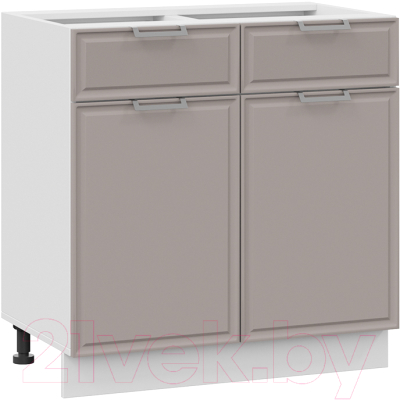 Шкаф-стол кухонный ТриЯ Белладжио 1Н8Я1 (белый/софт капучино) - фото