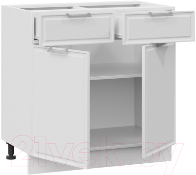 Шкаф-стол кухонный ТриЯ Белладжио 1Н8Я1 (белый/фон белый)