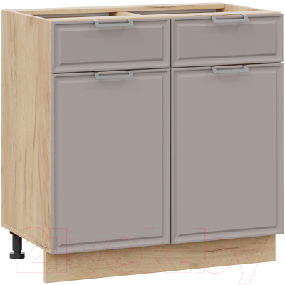 Шкаф-стол кухонный ТриЯ Белладжио 1Н8Я1 (дуб крафт золотой/софт капучино) - фото