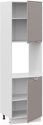 Шкаф-пенал кухонный ТриЯ Белладжио 1П6 (белый/софт капучино)