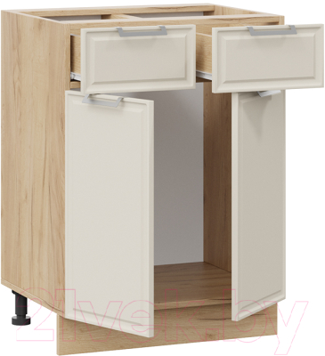 Шкаф-стол кухонный ТриЯ Белладжио 1Н6Я1 (дуб крафт золотой/софт панакота)